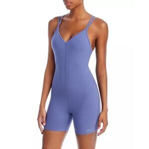 Alo Yoga Alosoft Suns Out Onesie Infinity Blue Size XS Limited Edition Romper
